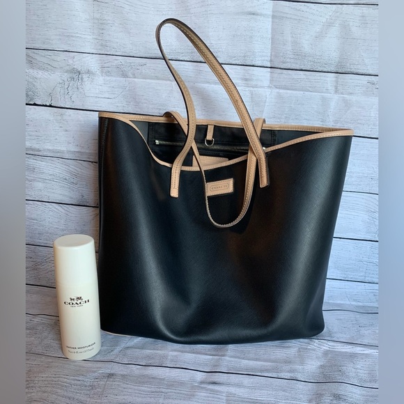 Coach black large Metro tote bag with leather cleaner - Picture 1 of 14